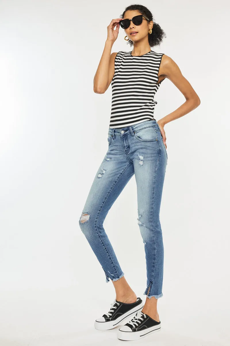 Adell Low Rise Ankle Skinny Jeans