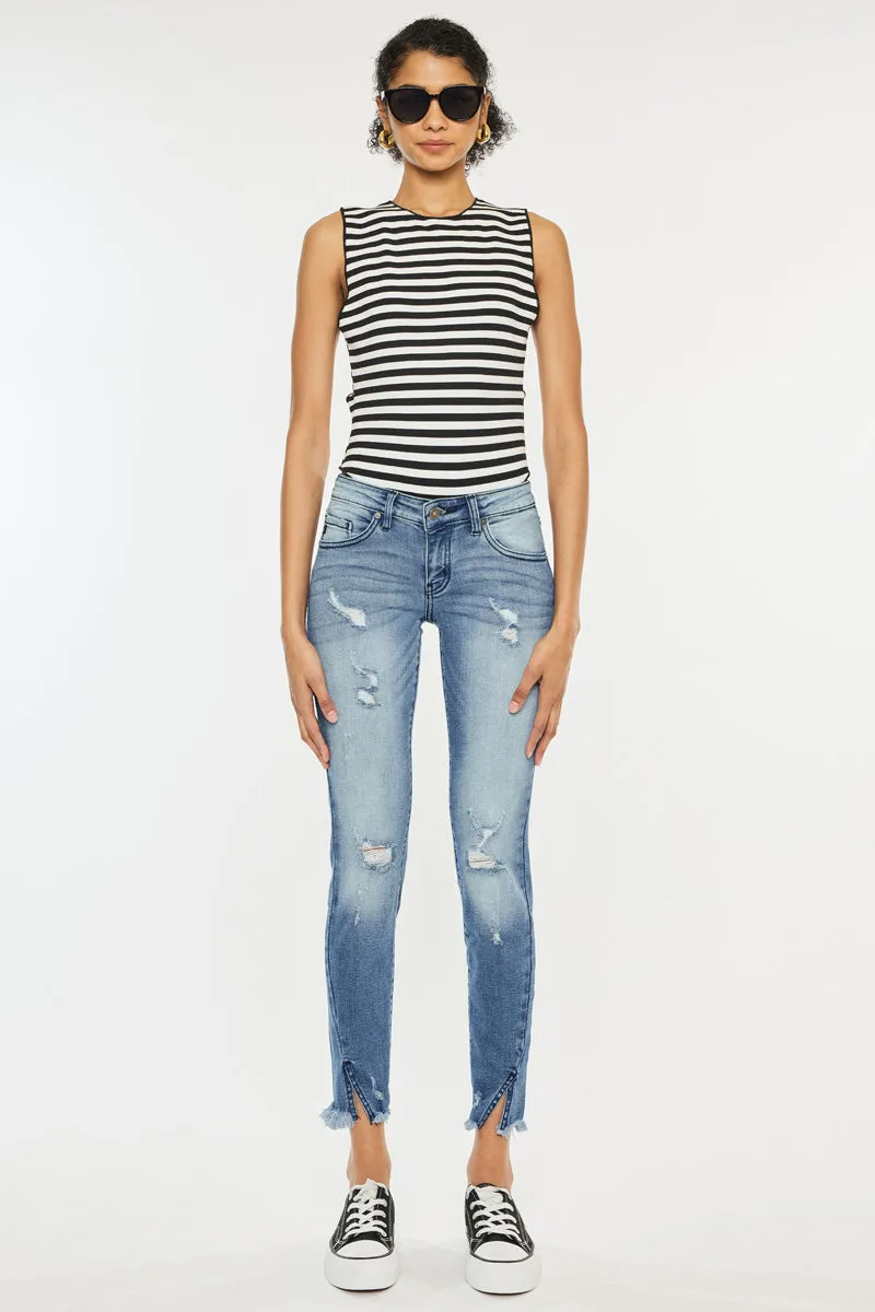 Adell Low Rise Ankle Skinny Jeans