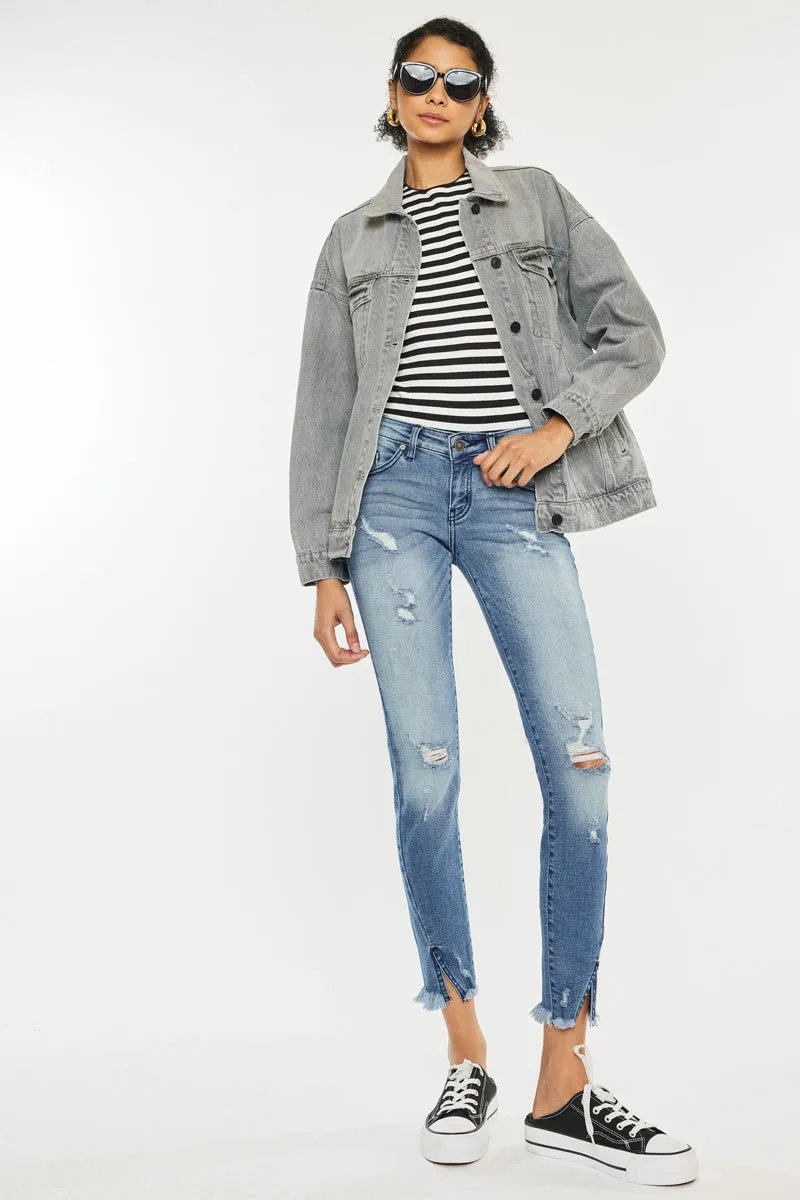 Adell Low Rise Ankle Skinny Jeans