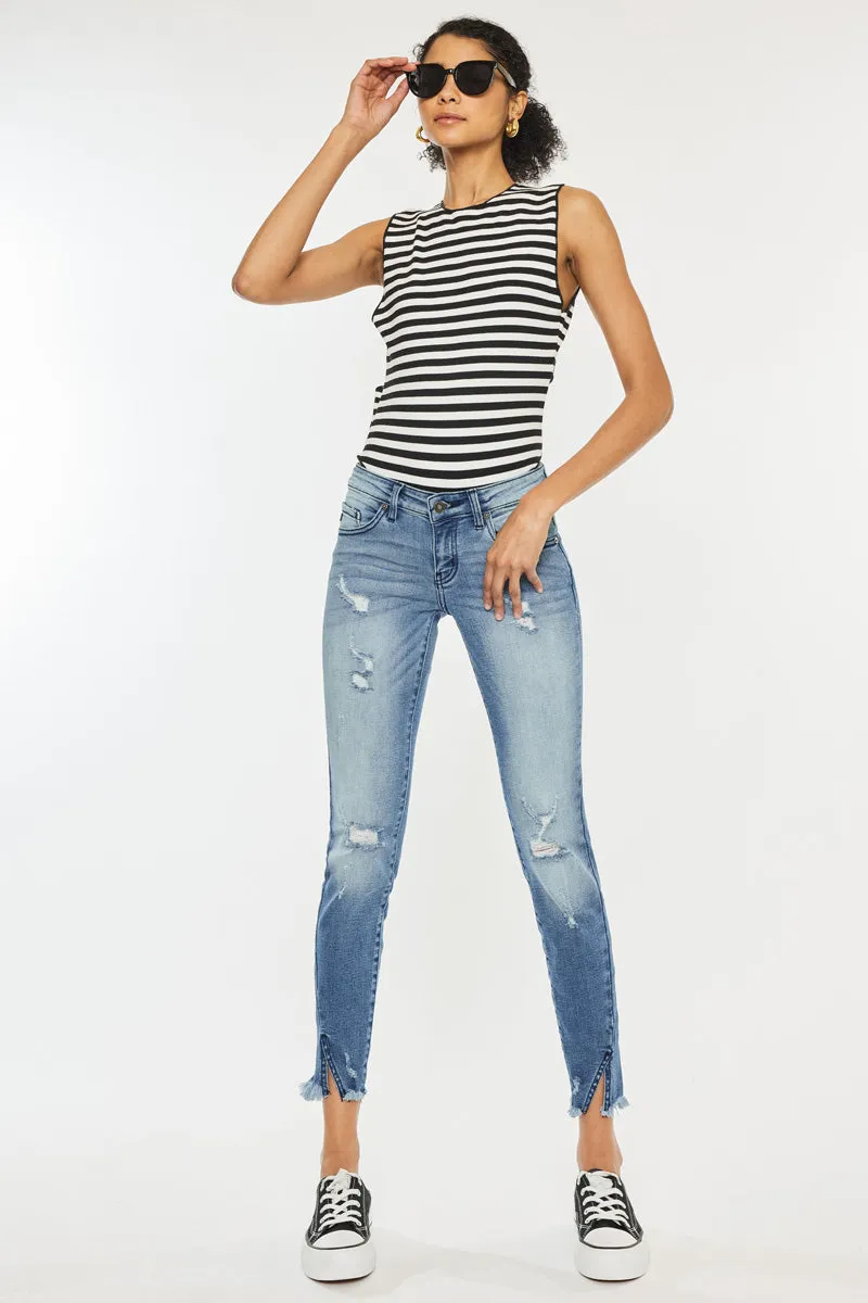 Adell Low Rise Ankle Skinny Jeans