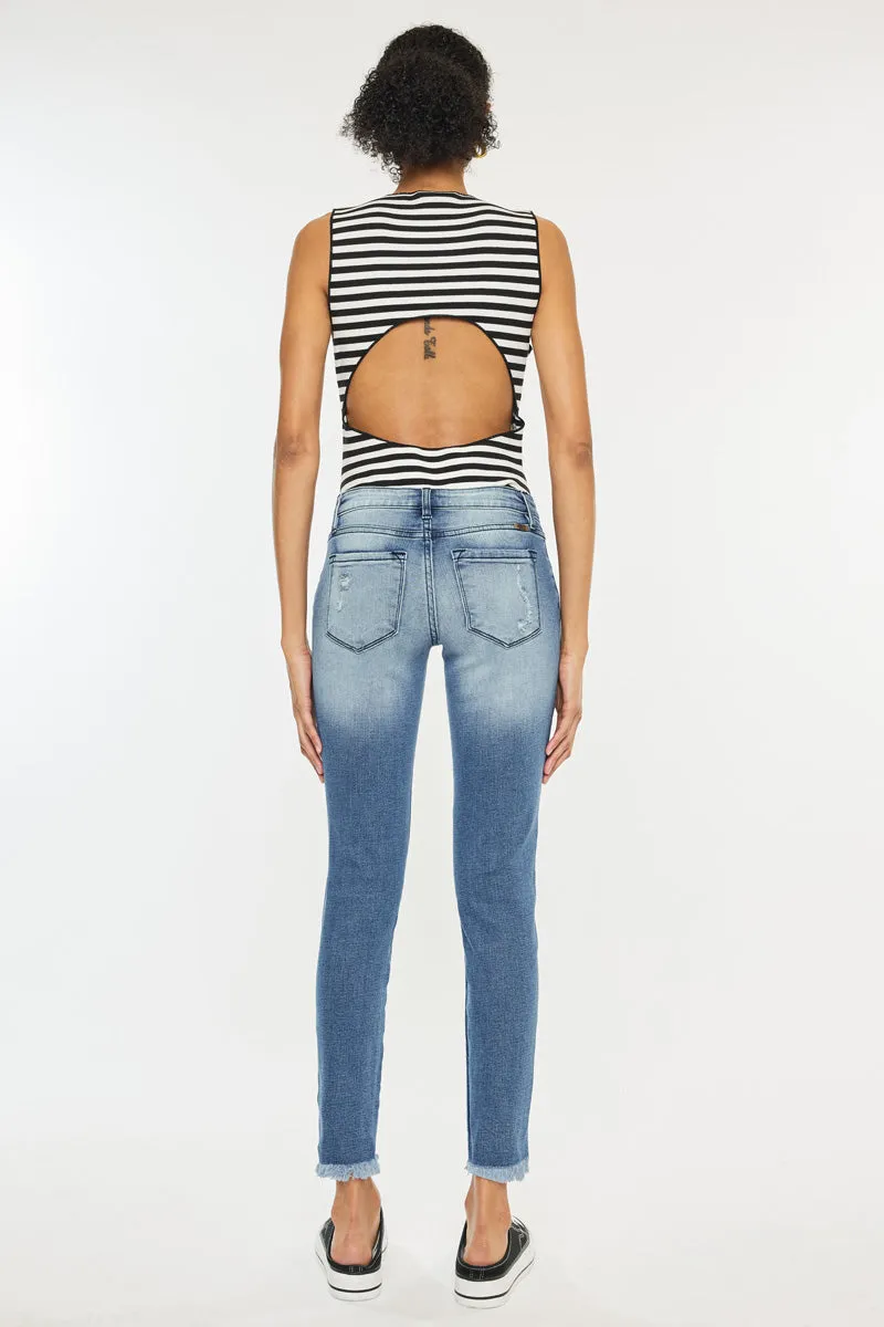 Adell Low Rise Ankle Skinny Jeans