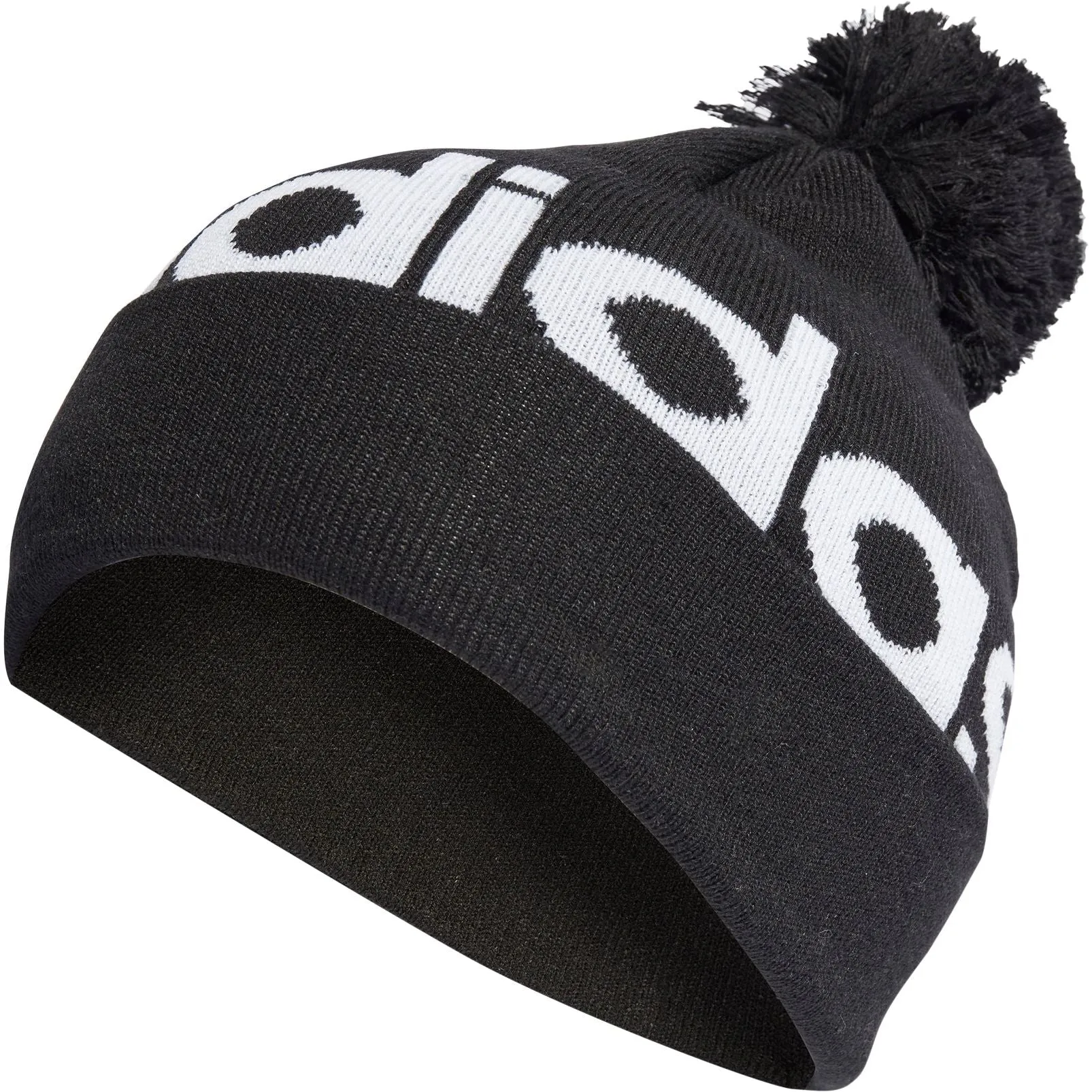 adidas PomPom Running Beanie - Black