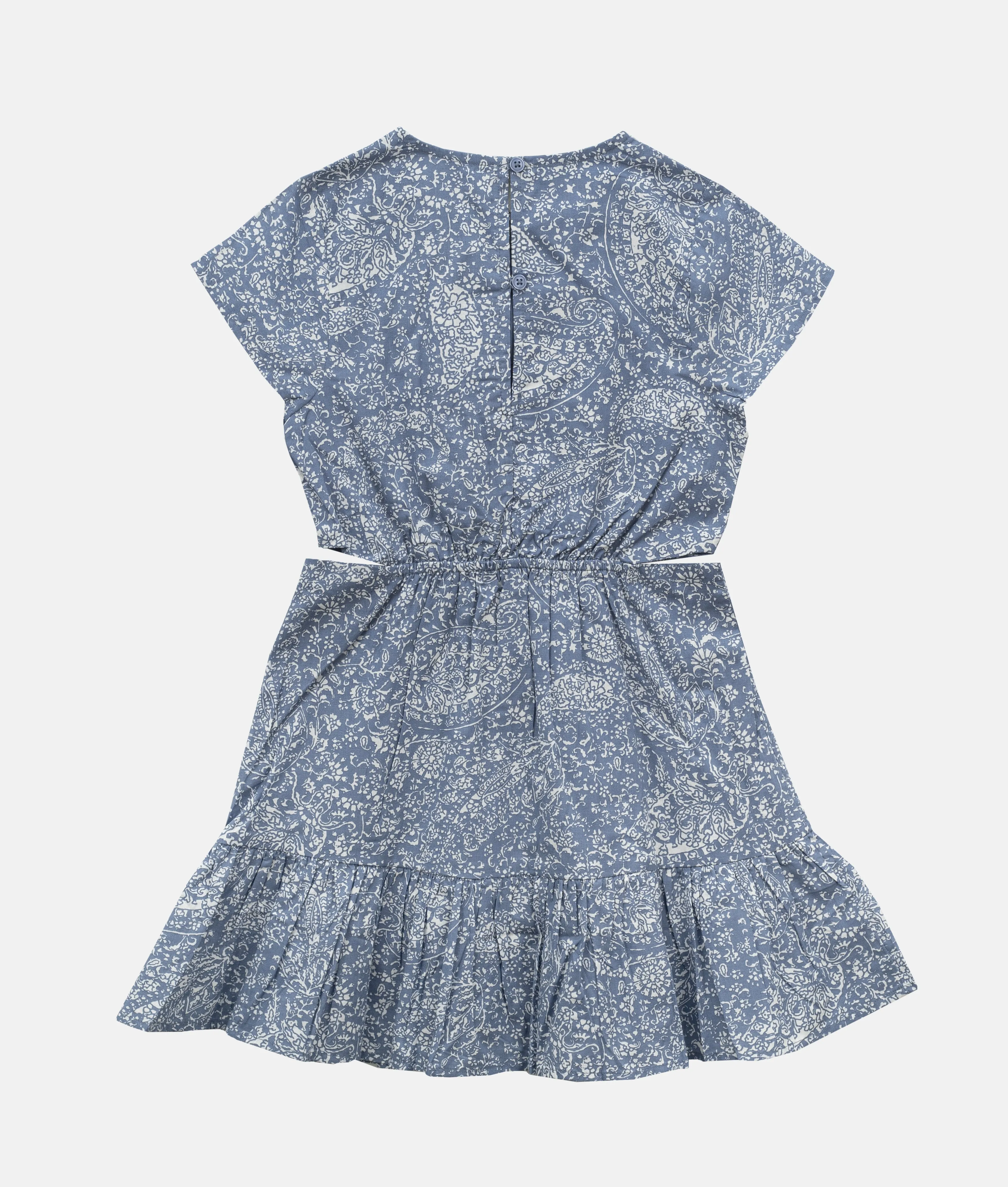 Air Force Blue Print Casual Girls Dress