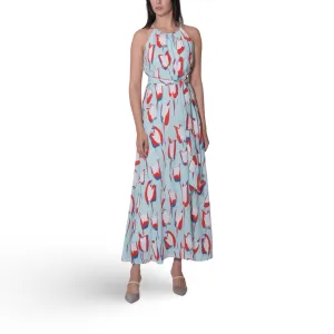 All Over Print Midi Dress