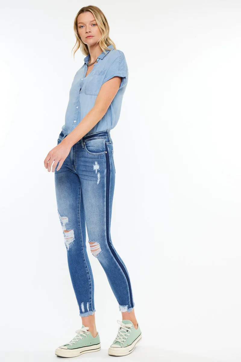 Alora Mid Rise Ankle Skinny