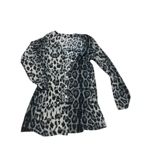 ANIMAL PRINT CARDIGAN by CLOTHES MENTOR Size:M