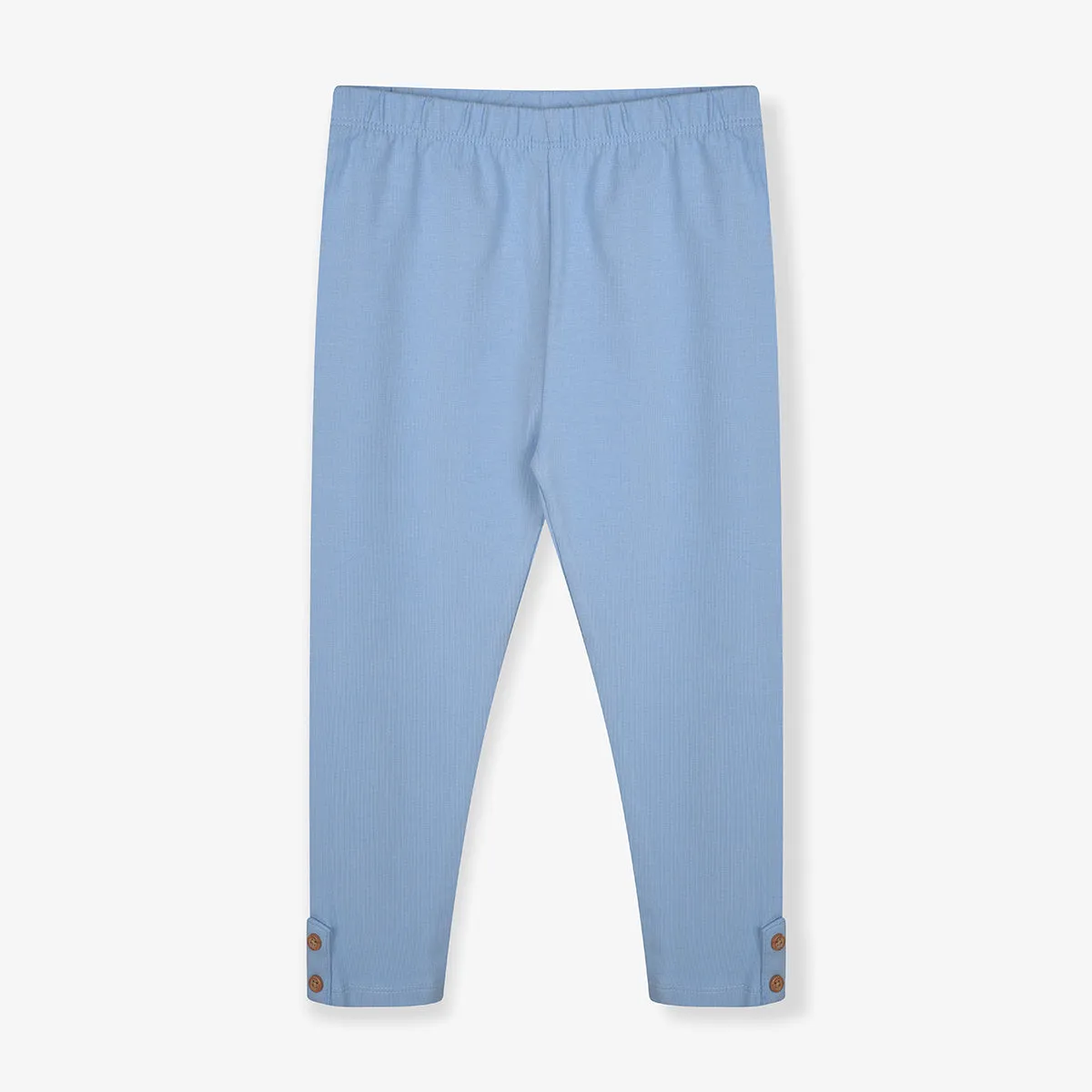 Ankle Buttons Flourish Sky Blue Summer Trouser 10330