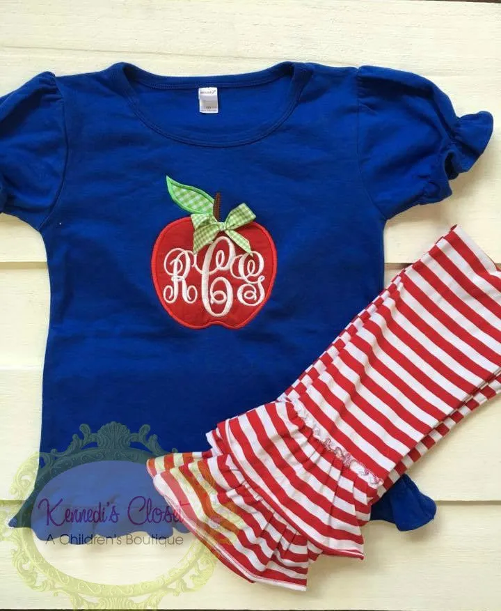 Apple Ruffle Short Set