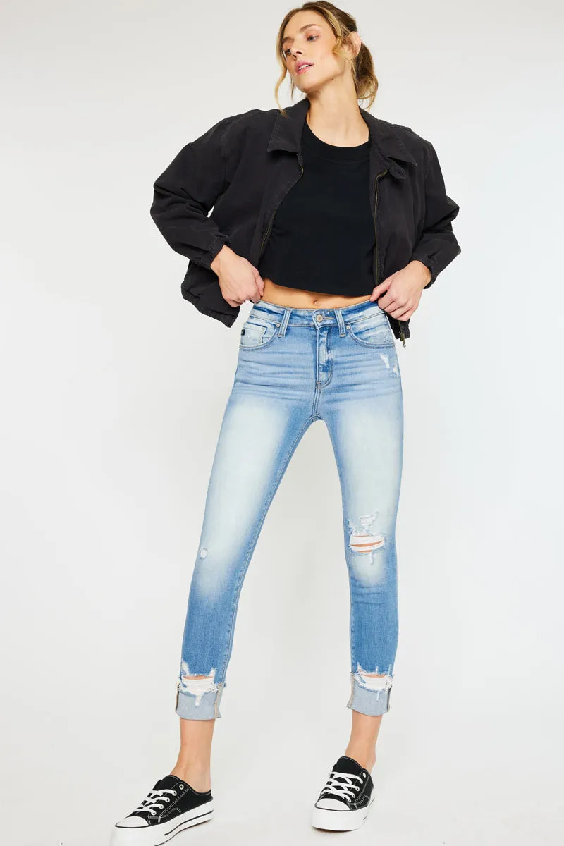 April High Rise Ankle Skinny Jeans