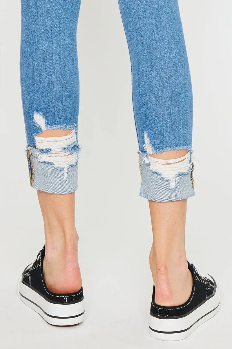 April High Rise Ankle Skinny Jeans