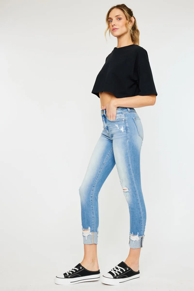 April High Rise Ankle Skinny Jeans