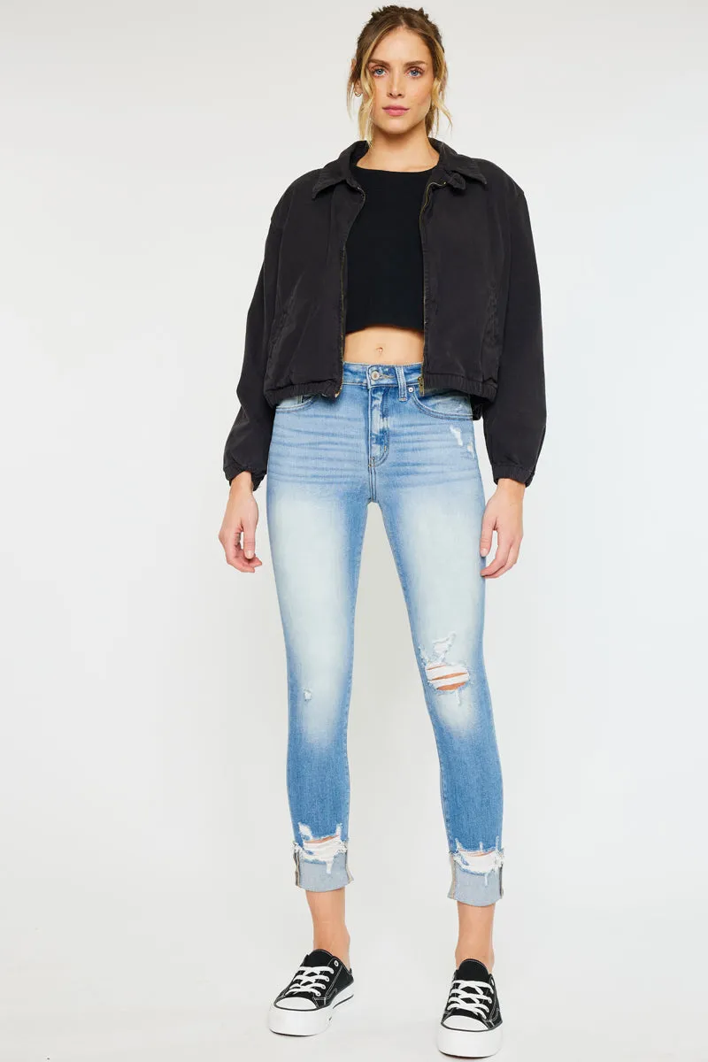 April High Rise Ankle Skinny Jeans