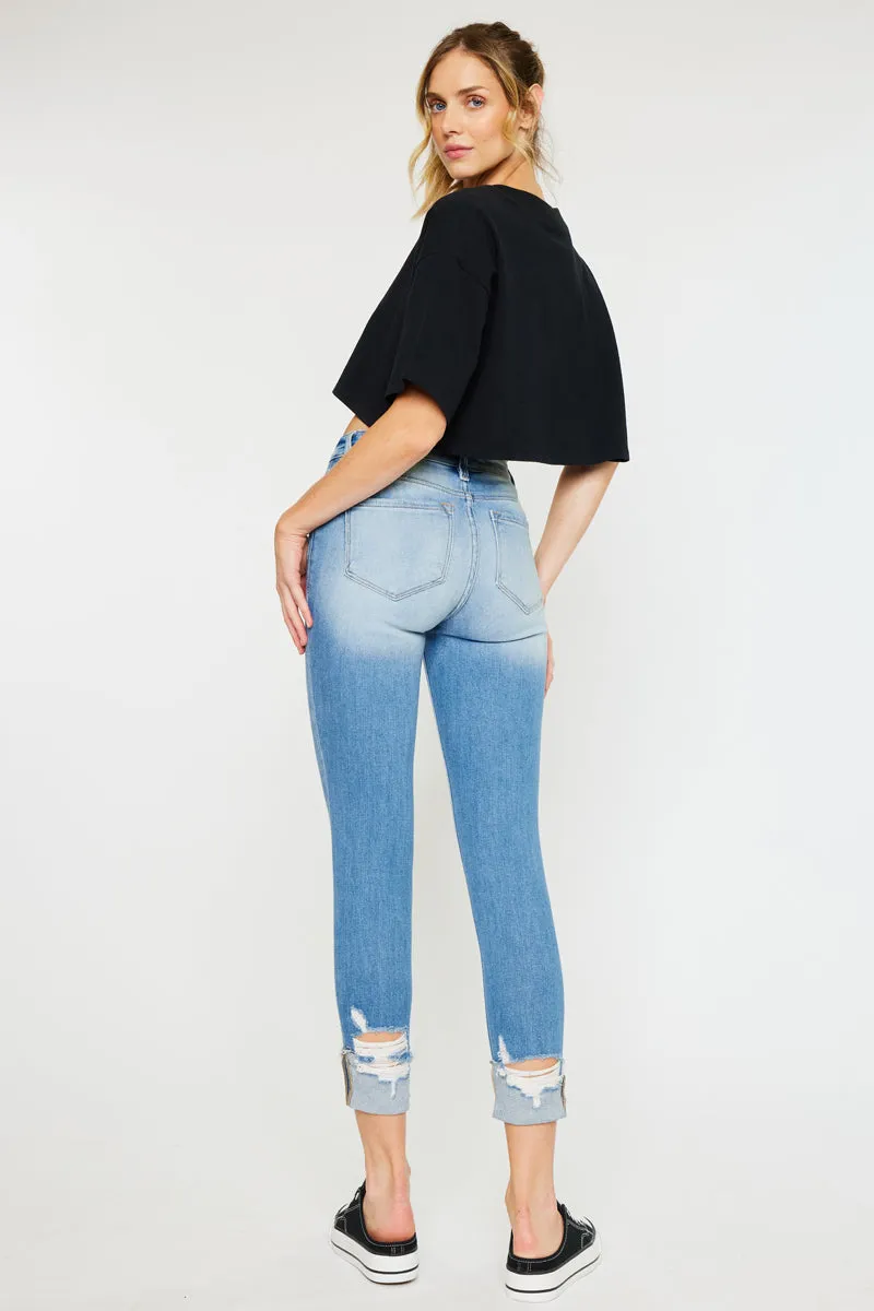 April High Rise Ankle Skinny Jeans