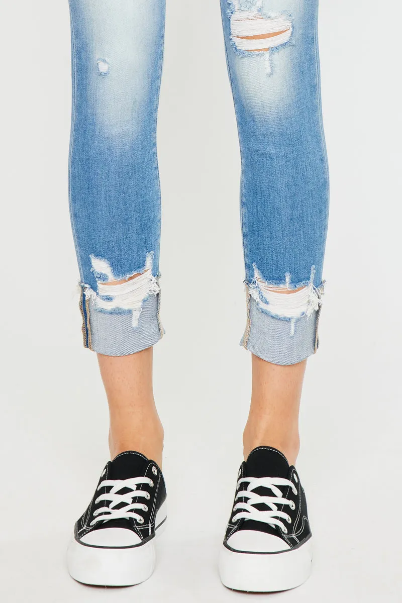 April High Rise Ankle Skinny Jeans