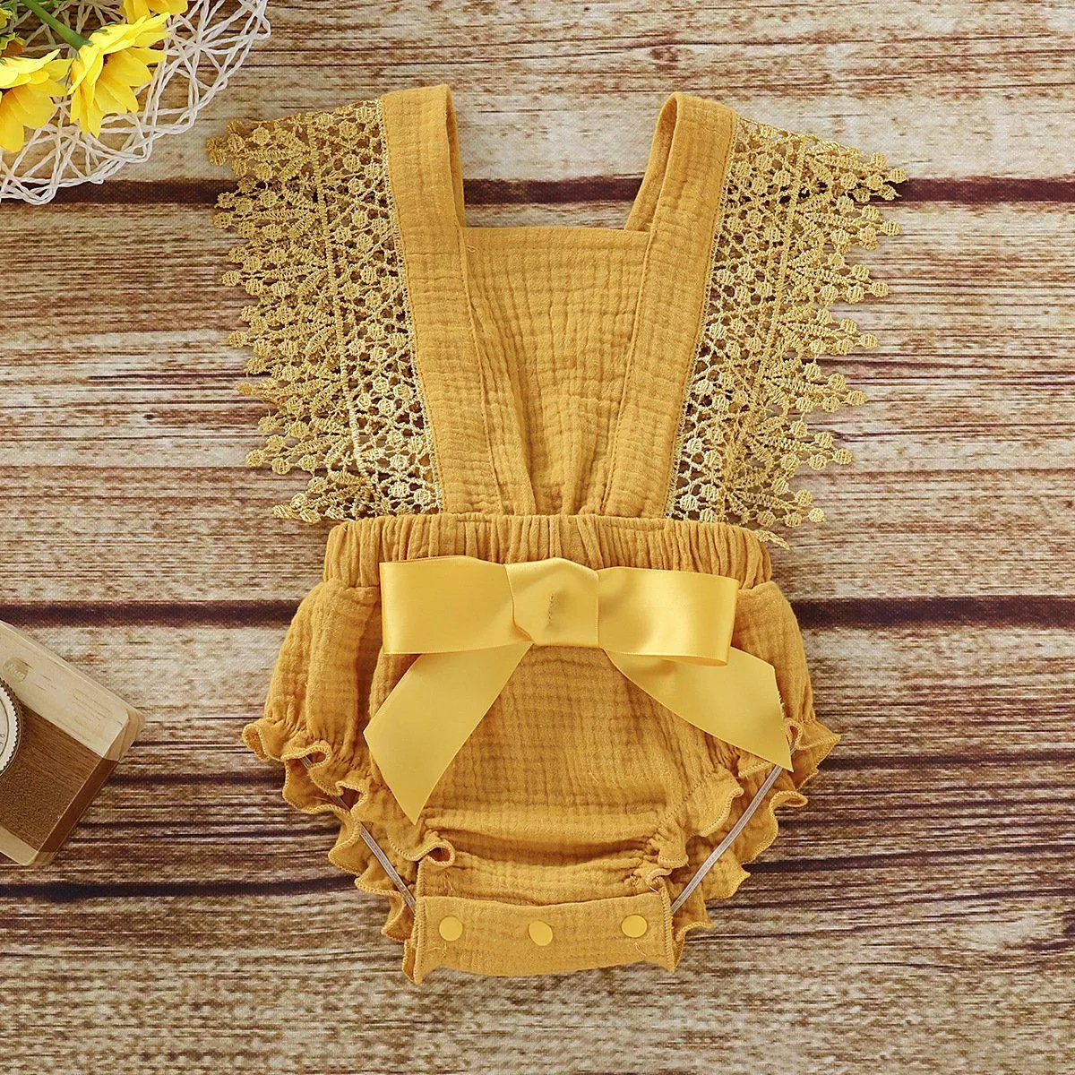 Baby Lace Cotton Romper