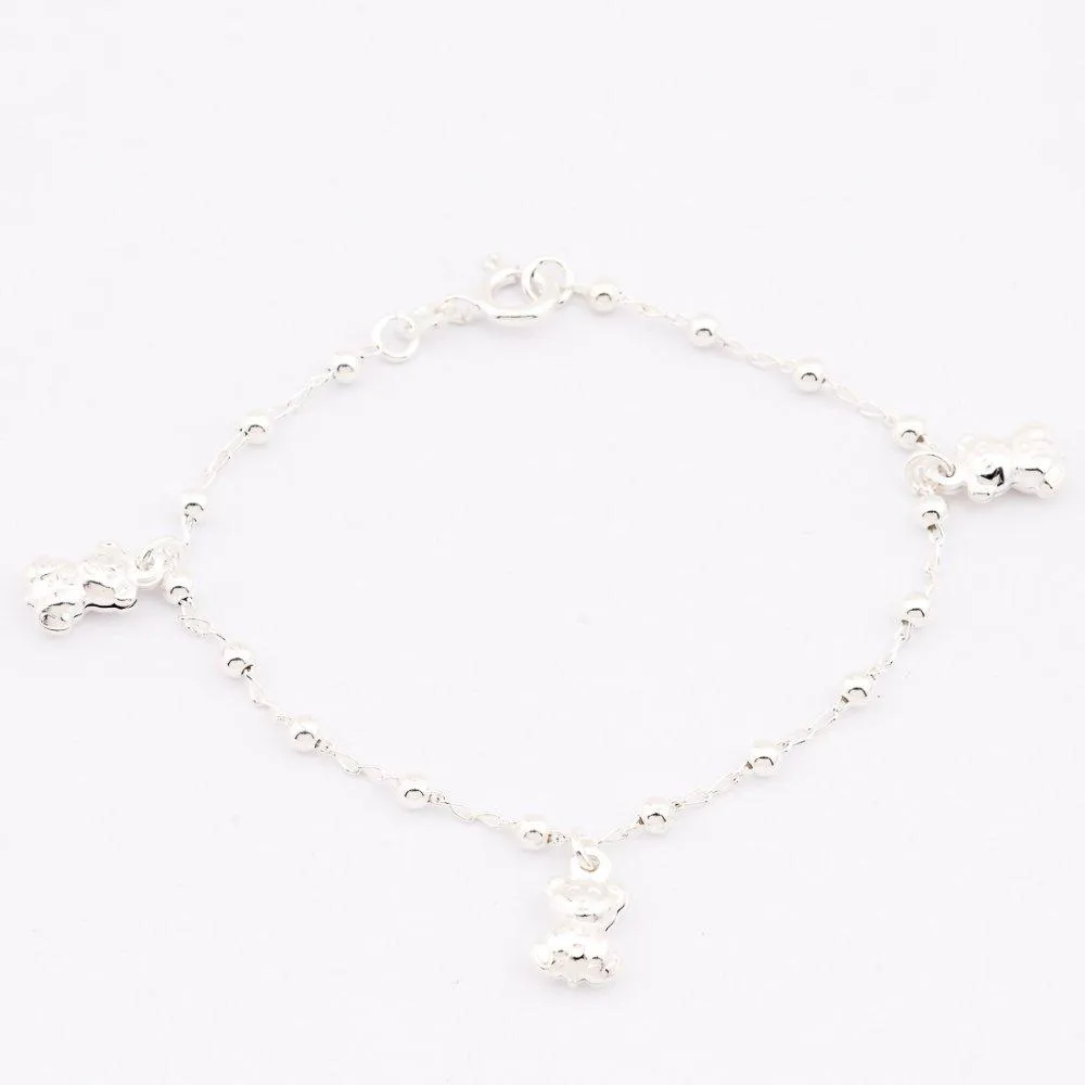 Bear Silver Bracelet For Women