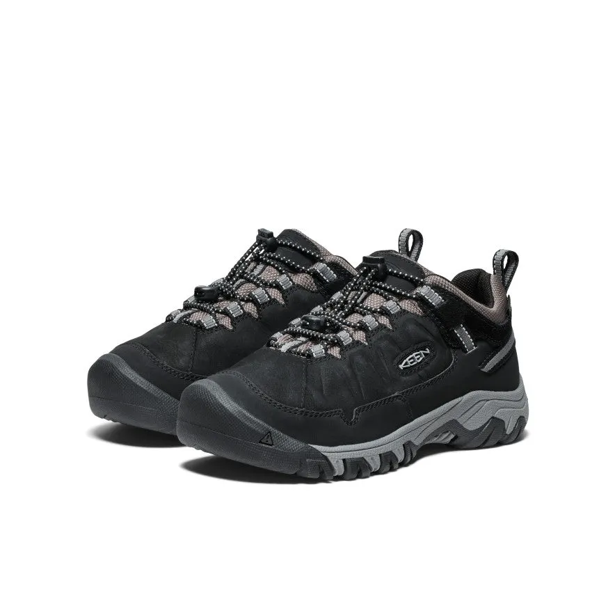 Big Kids' Targhee IV Waterproof Hiking Shoe  |  Black/Steel Grey