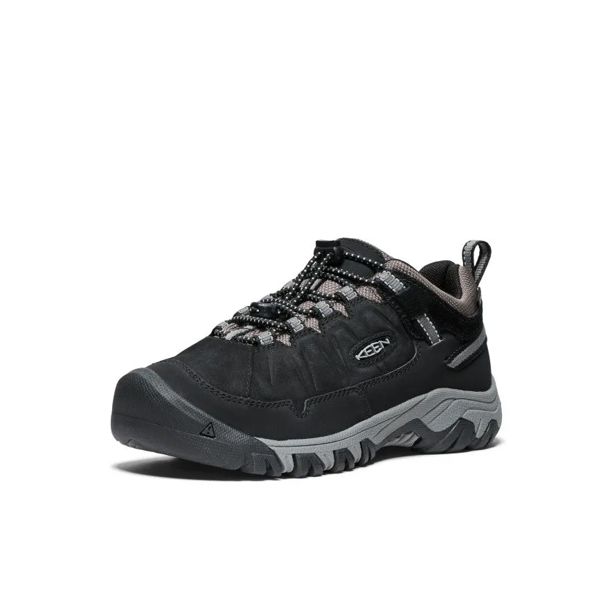 Big Kids' Targhee IV Waterproof Hiking Shoe  |  Black/Steel Grey