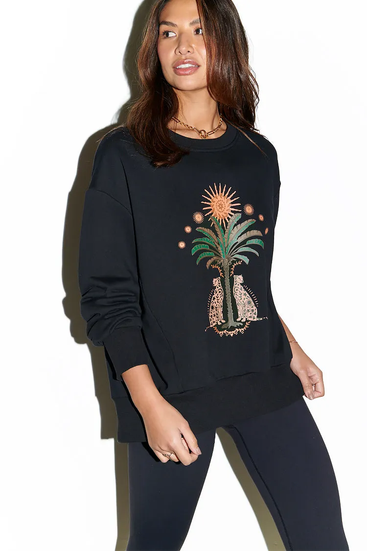 Black Running Wilder Sweatshirt