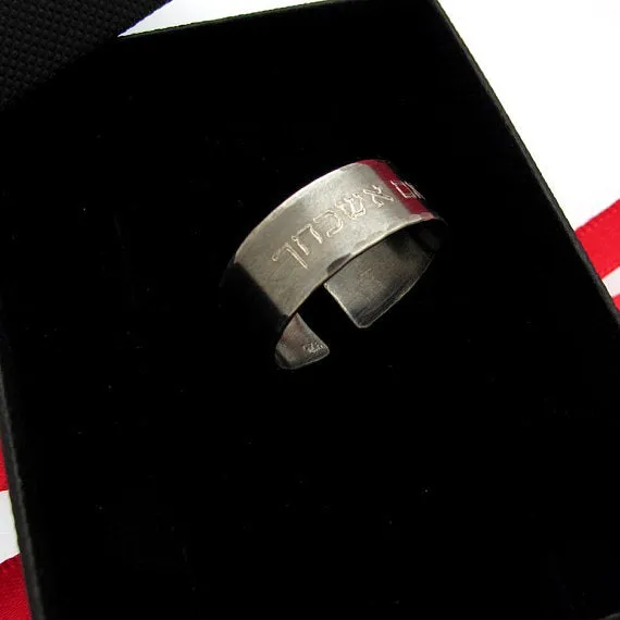 Black Silver Ring for Men