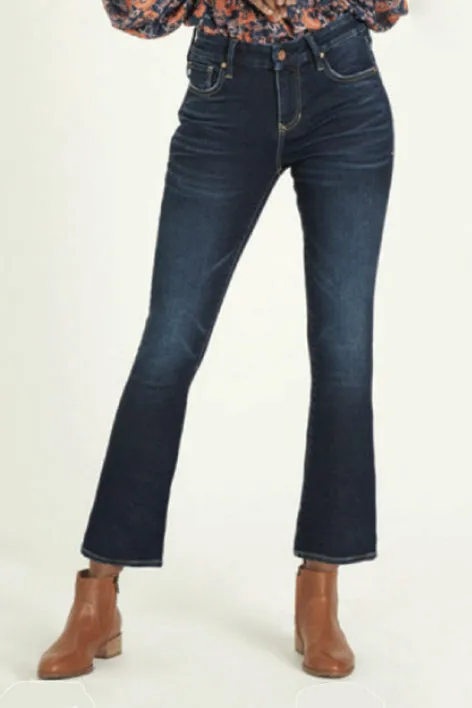 Blaire High Rise Ankle Slim Straight Jeans