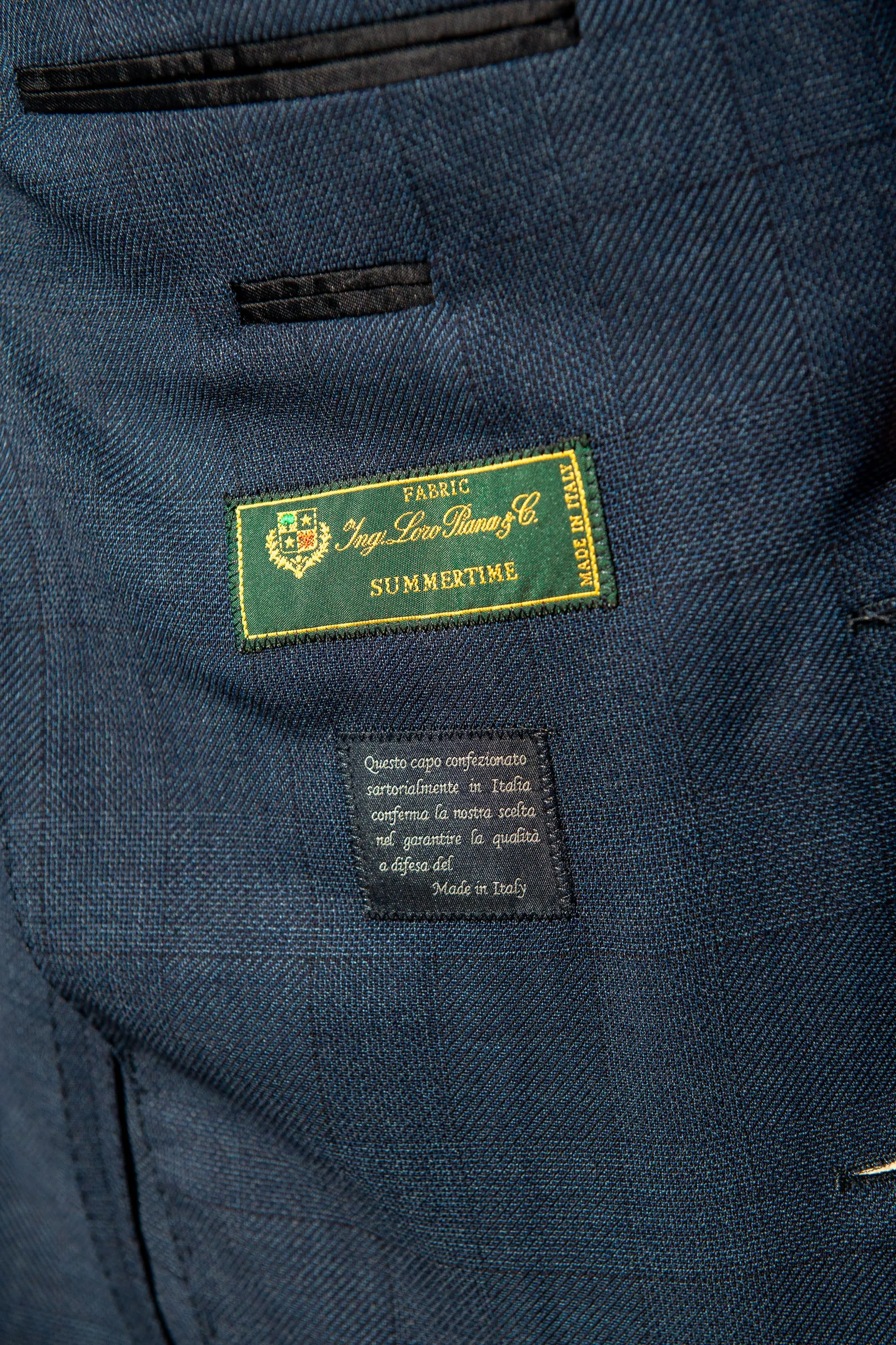 Blue Prince of Wales suit in Loro Piana wool "Soragna Capsule Collection" - Made in Italy