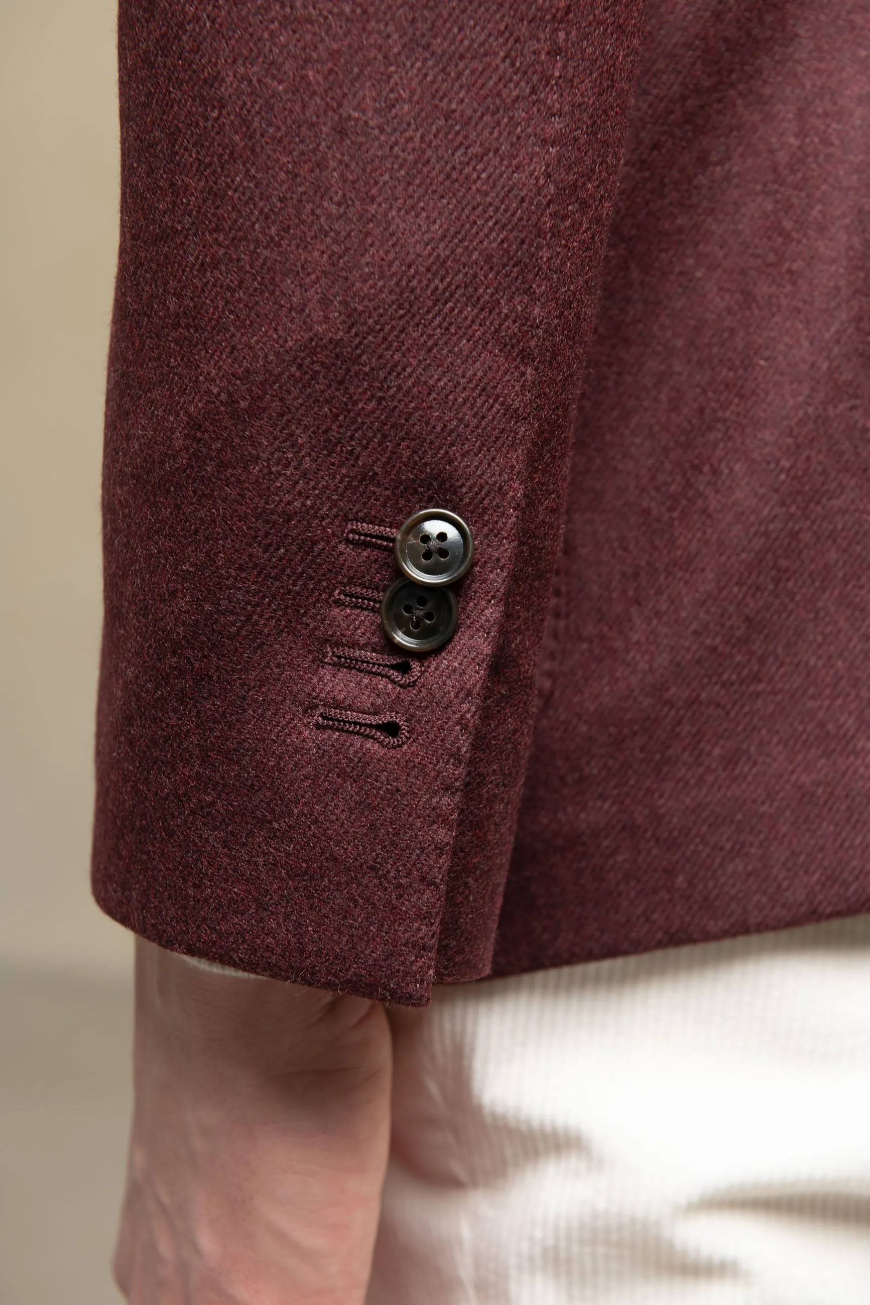 Bordeaux jacket in Loro Piana wool and cashmere - Made in Italy