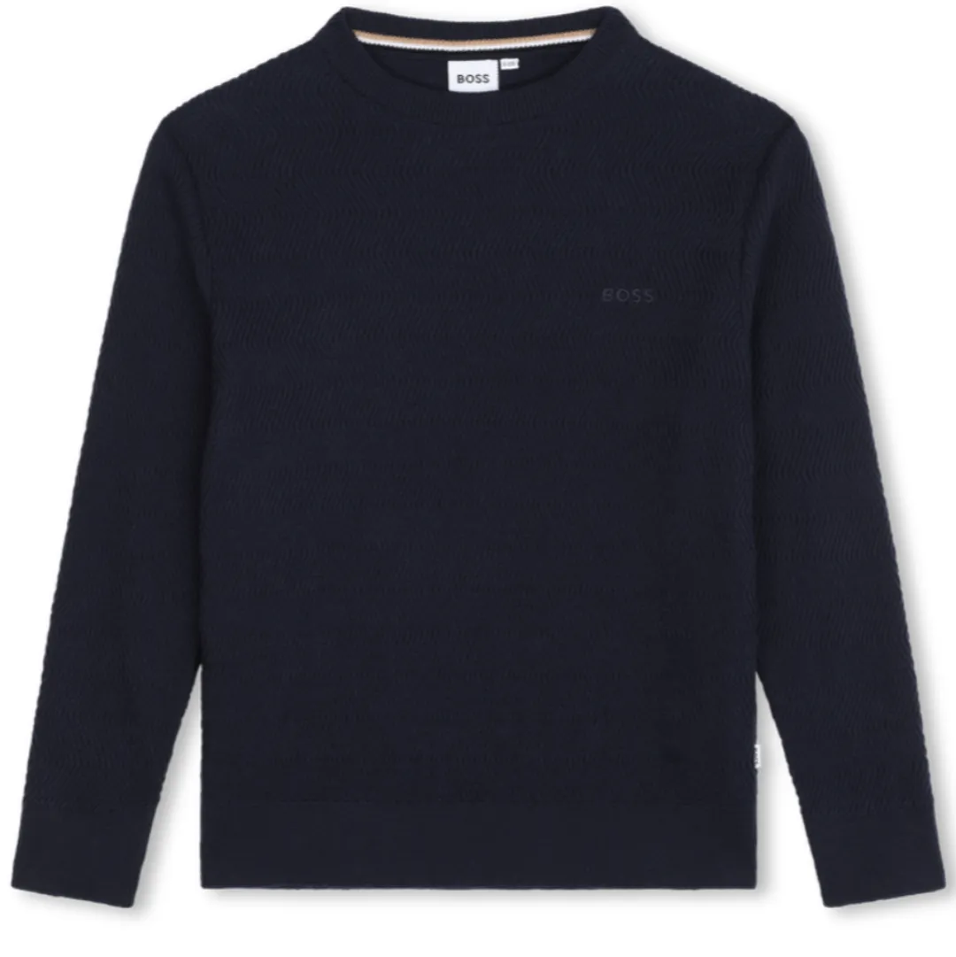 Boys Tone on Tone Logo Sweater