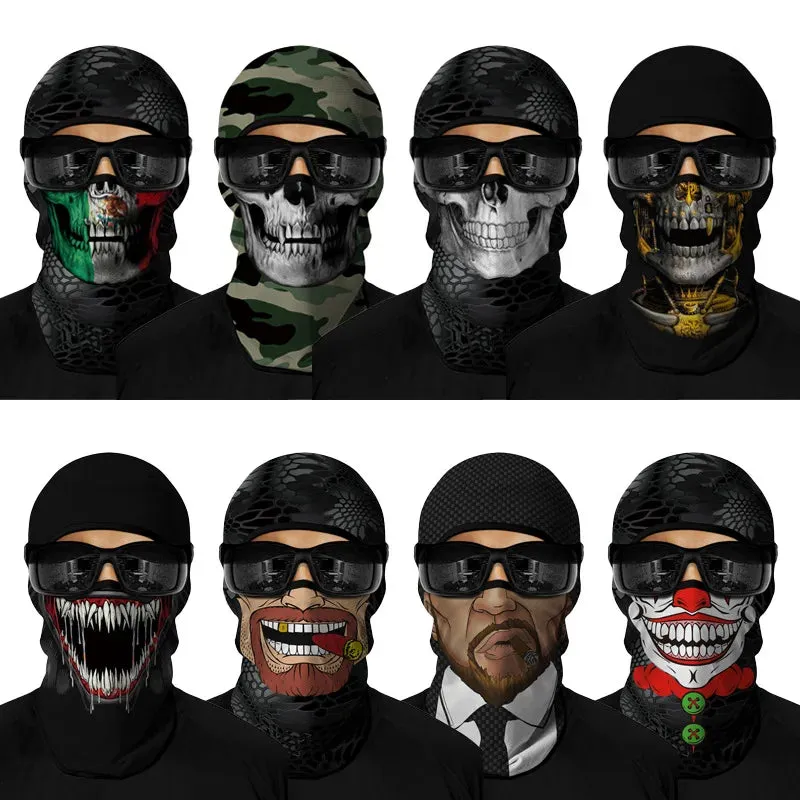 Breathable 3D Skull Balaclava Mask Headgear