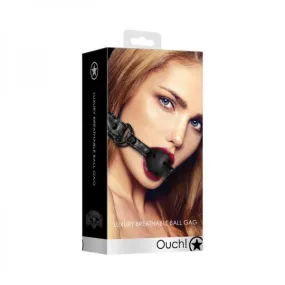 Black Luxury Breathable Ball Gag