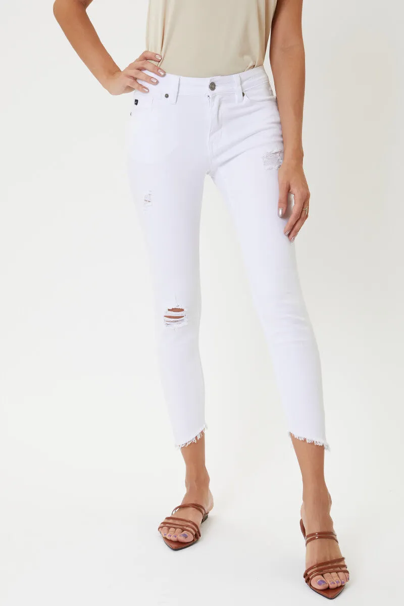 Brianna Mid Rise Ankle Skinny Jeans