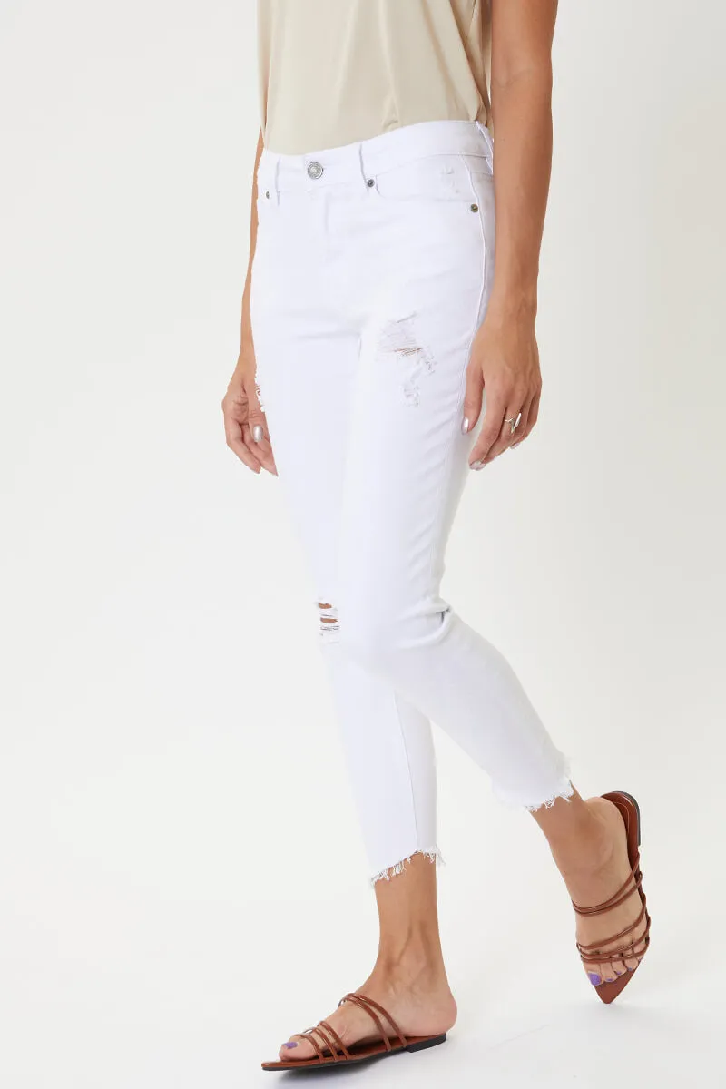 Brianna Mid Rise Ankle Skinny Jeans