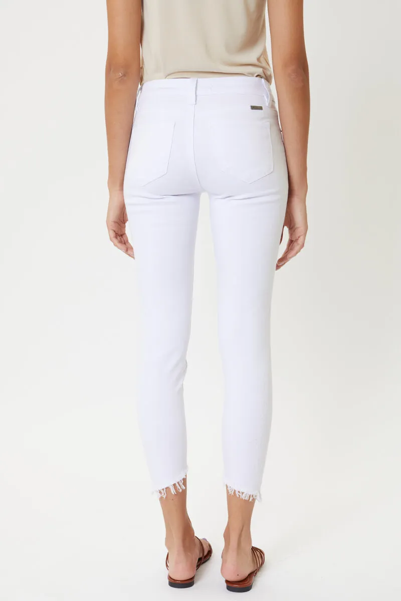 Brianna Mid Rise Ankle Skinny Jeans