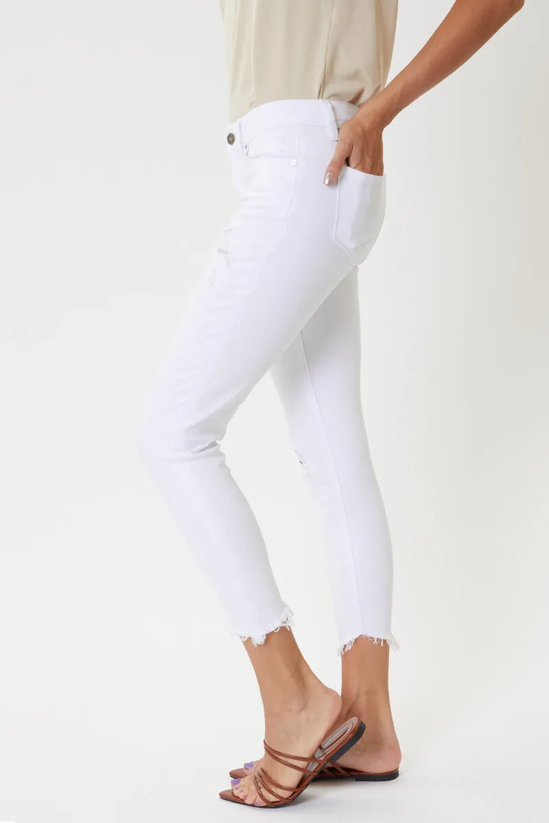 Brianna Mid Rise Ankle Skinny Jeans