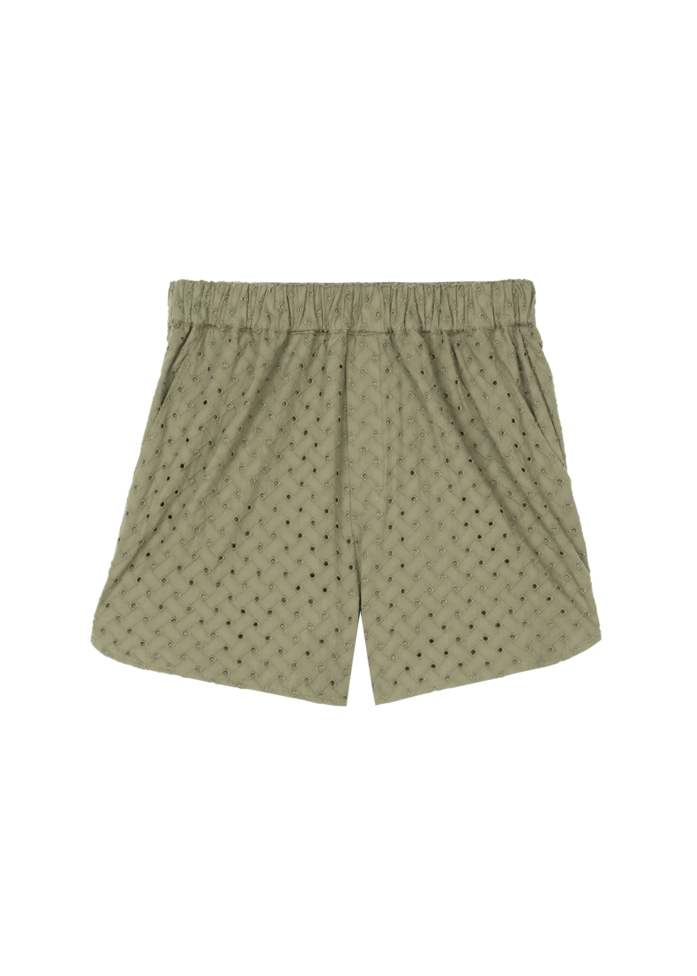 Broderie cotton shorts