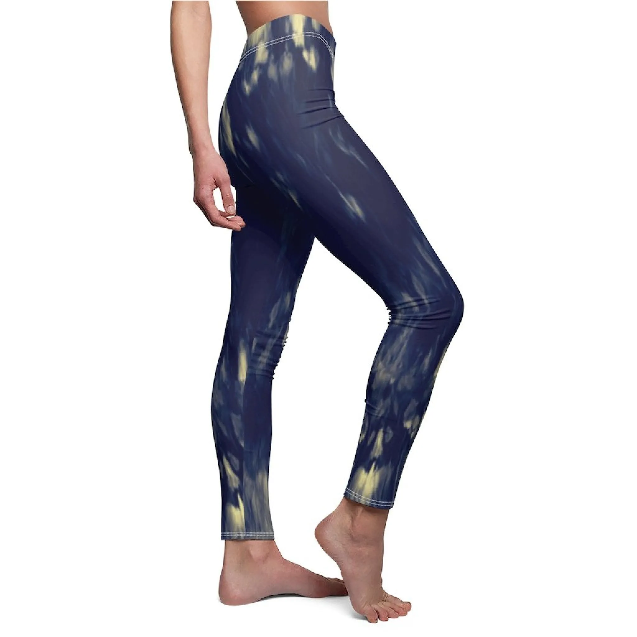 Bynelo Tie Dye Mirage Blue Women's Casual Leggings