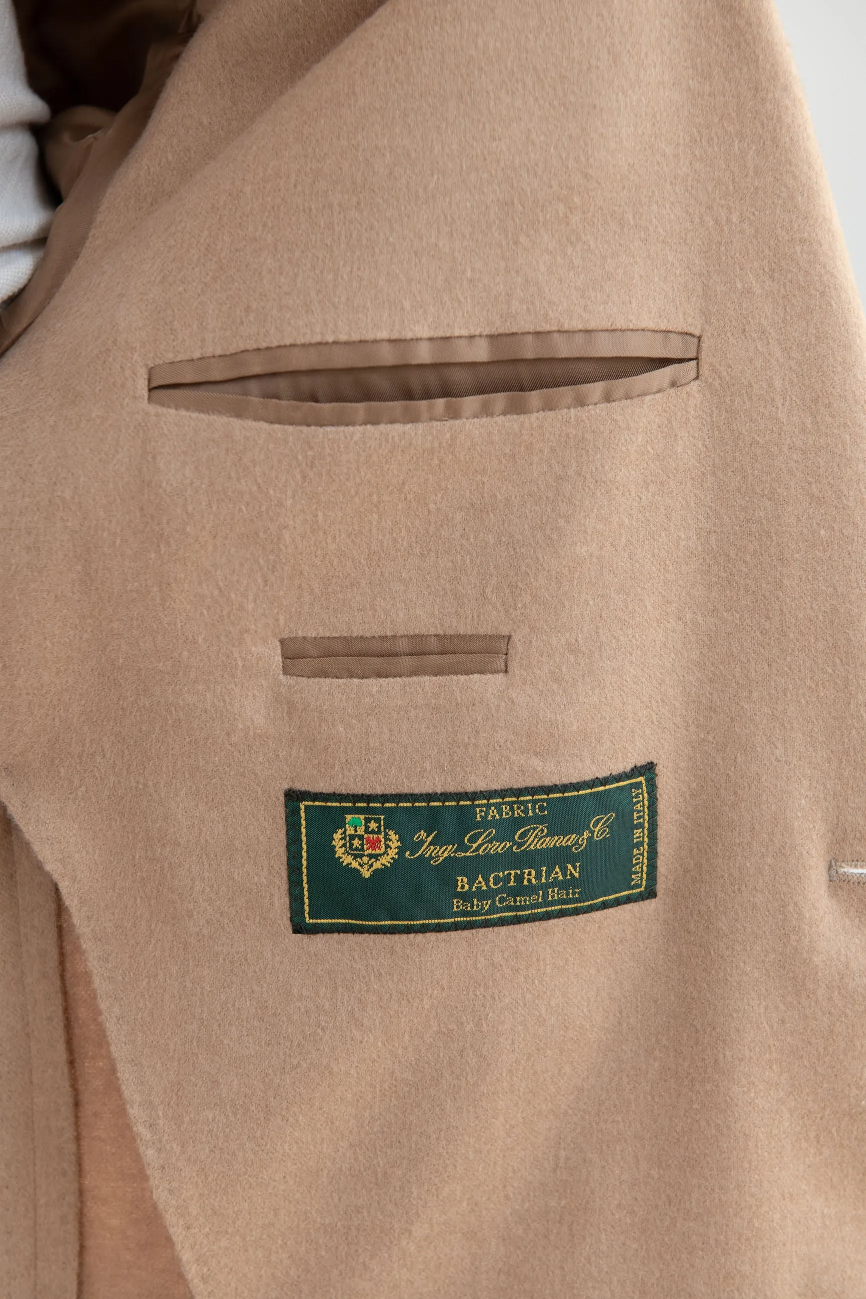 Camel Jacket in Loro Piana fabric - Made in Italy