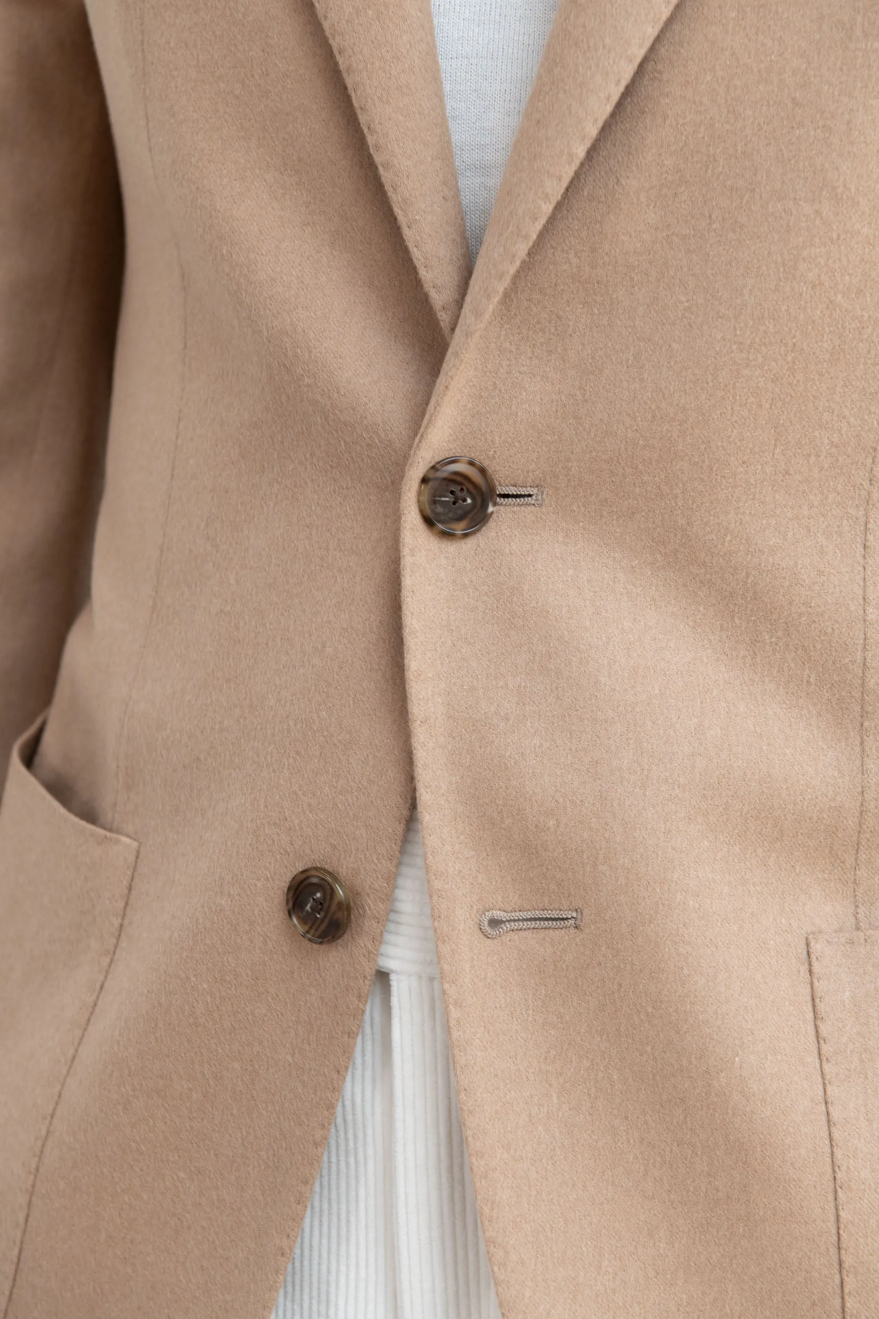 Camel Jacket in Loro Piana fabric - Made in Italy