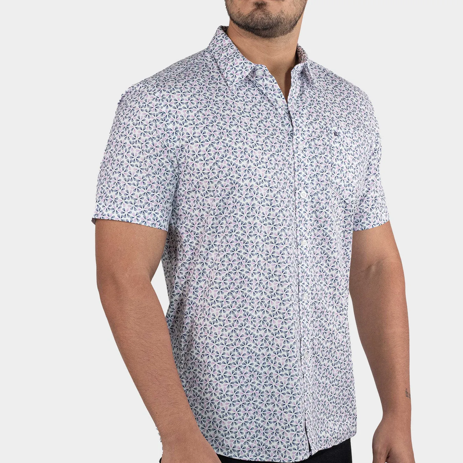 Camisa Casual Manga Camisa Casual Manga Corta Con Bolsillo Para Hombre