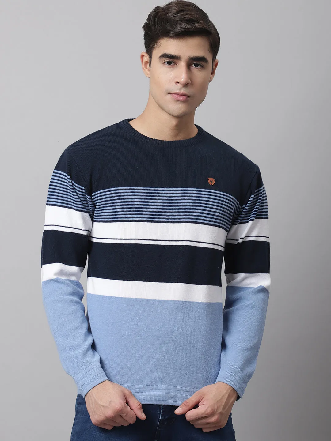 Cantabil  Skyblue Men Sweater