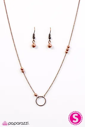 Casual Shine Copper Necklace - Paparazzi Accessories