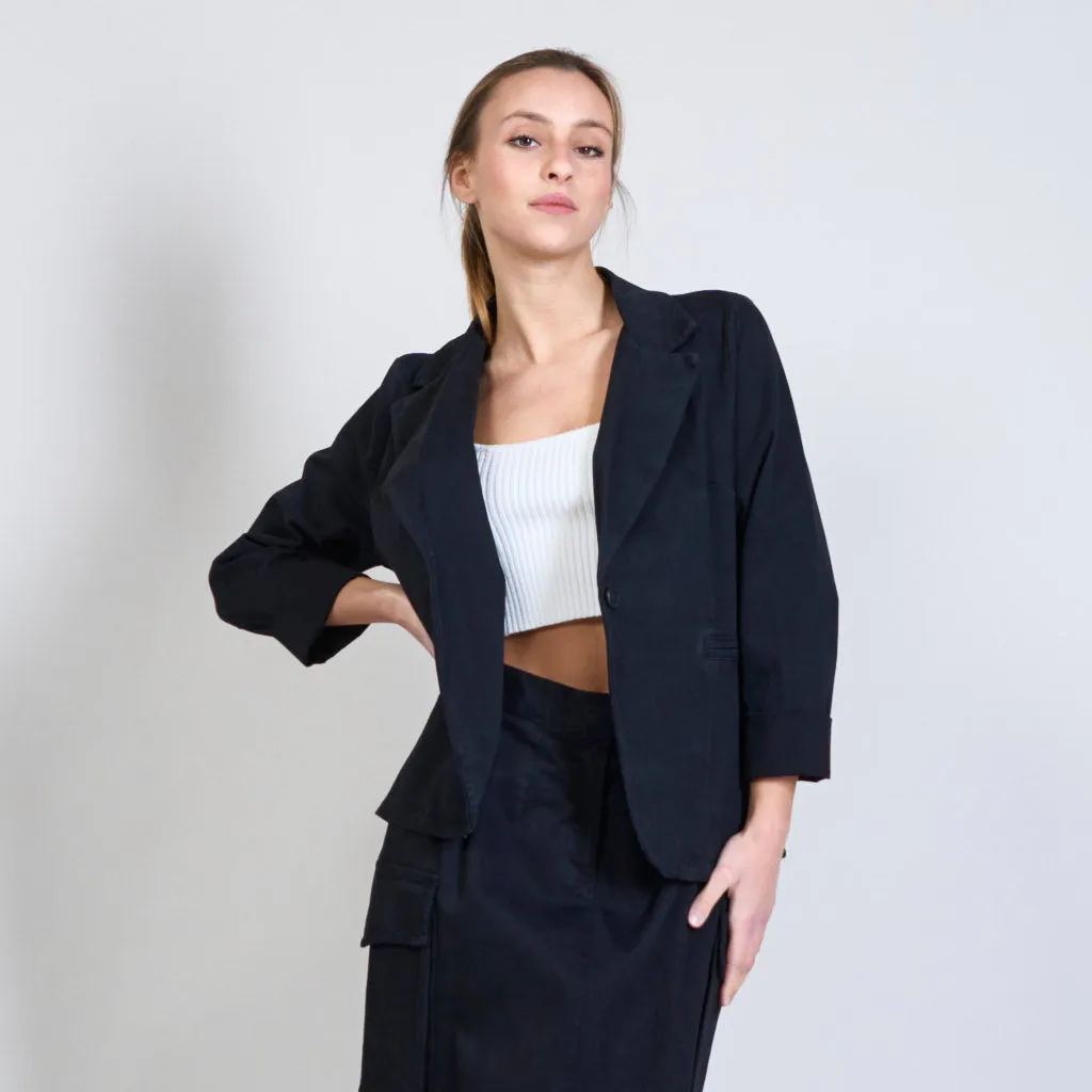 Casual single button coat wholesale