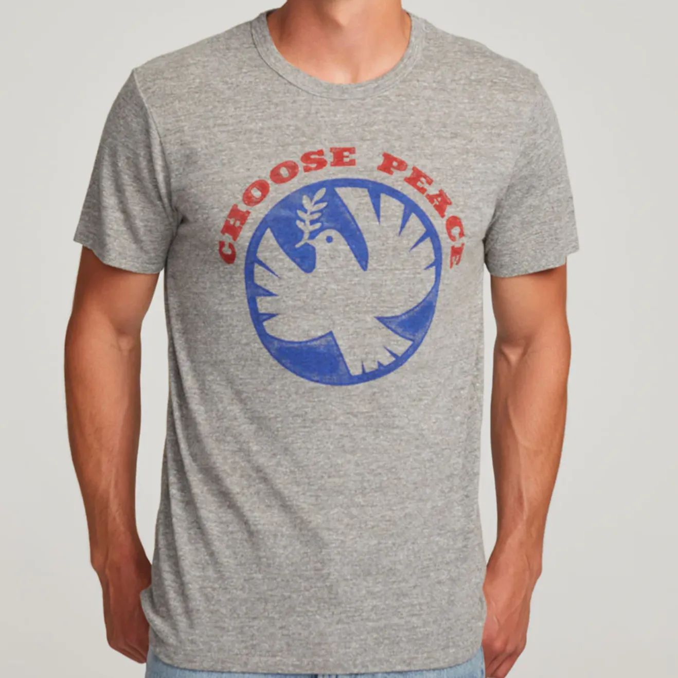 CHASER Choose Peace Tee (Grey)