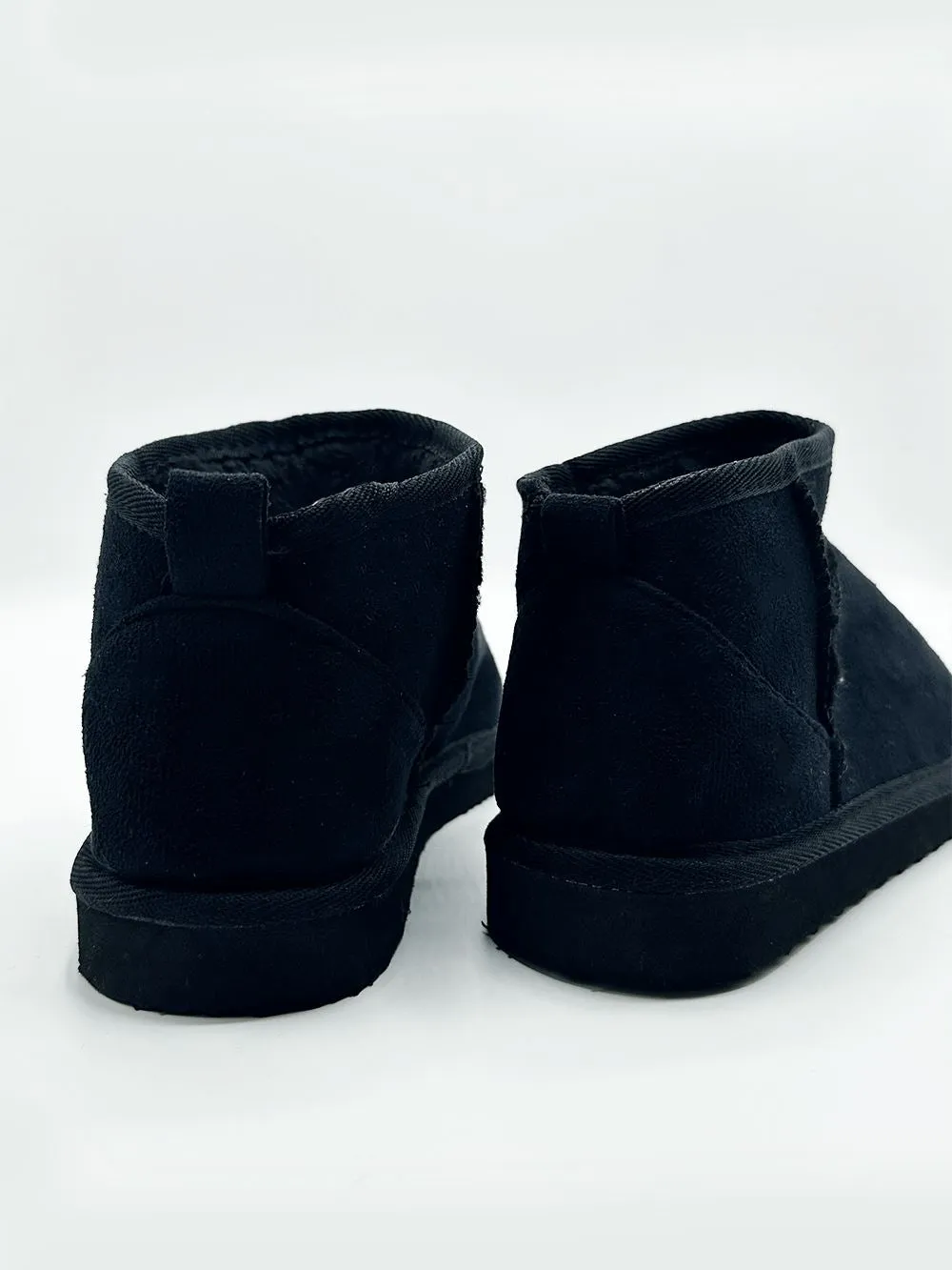 Cinthia Comfy Soft Fabric Ankle Boots in Black