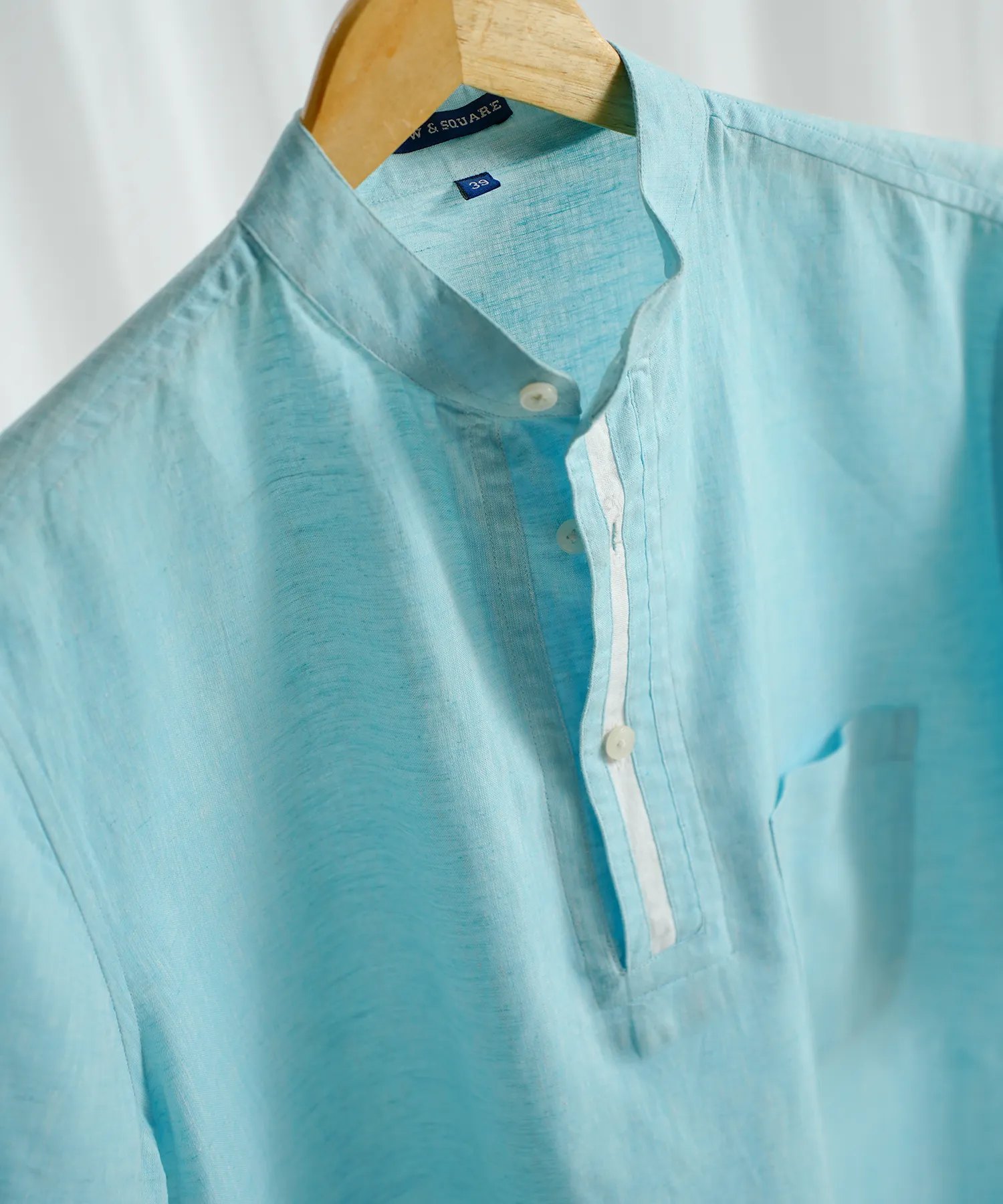 Classic Aqua Linen