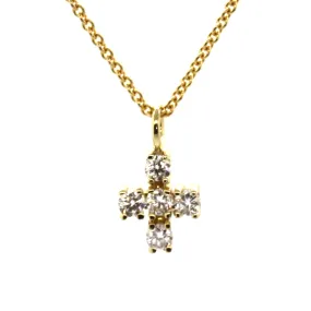 Classic Diamond Cross Necklace