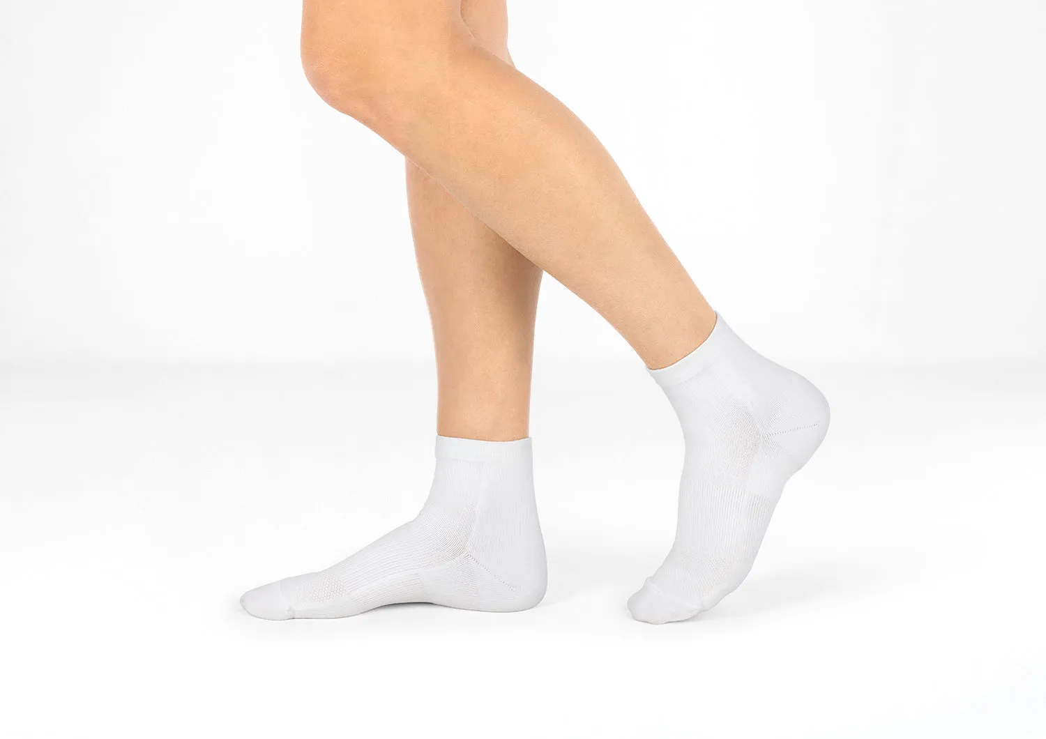 Compression Ankle Sock 20-30 mmHg - White