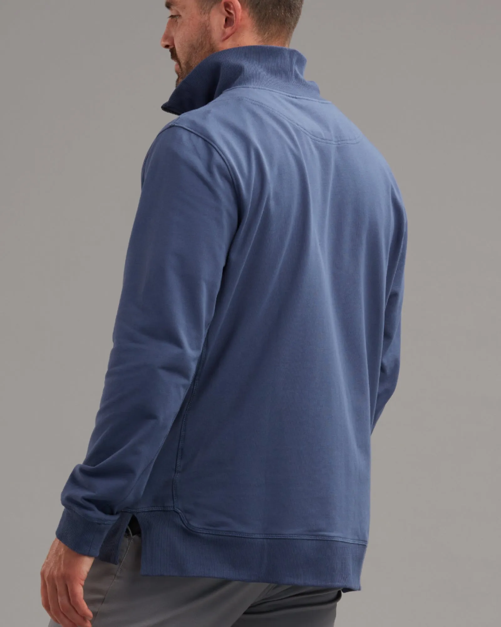 COTTON QTR  ZIP SWEATSHIRT