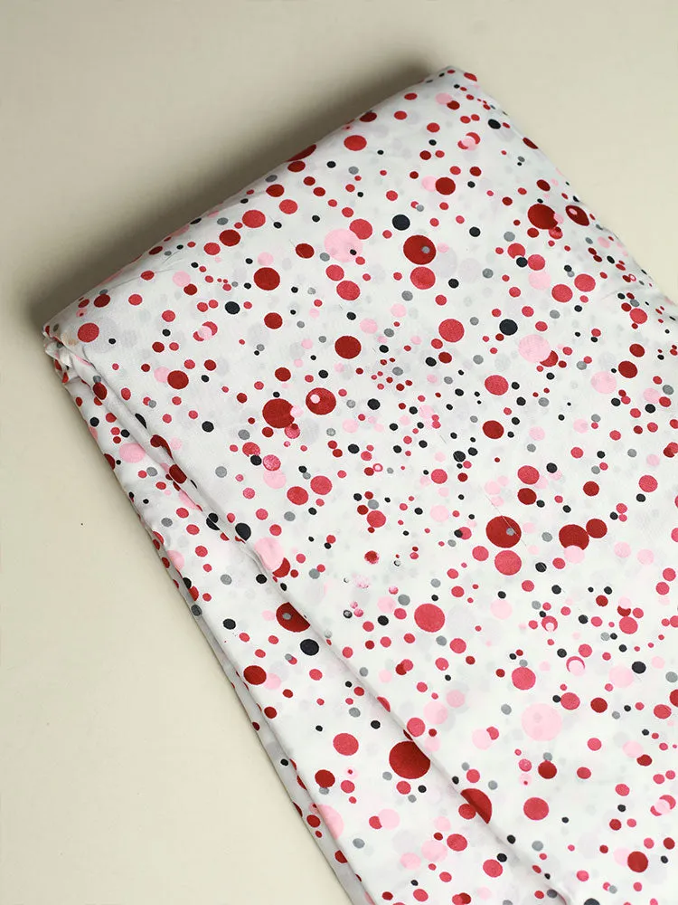 Crepe Digital Dot Printed Running material