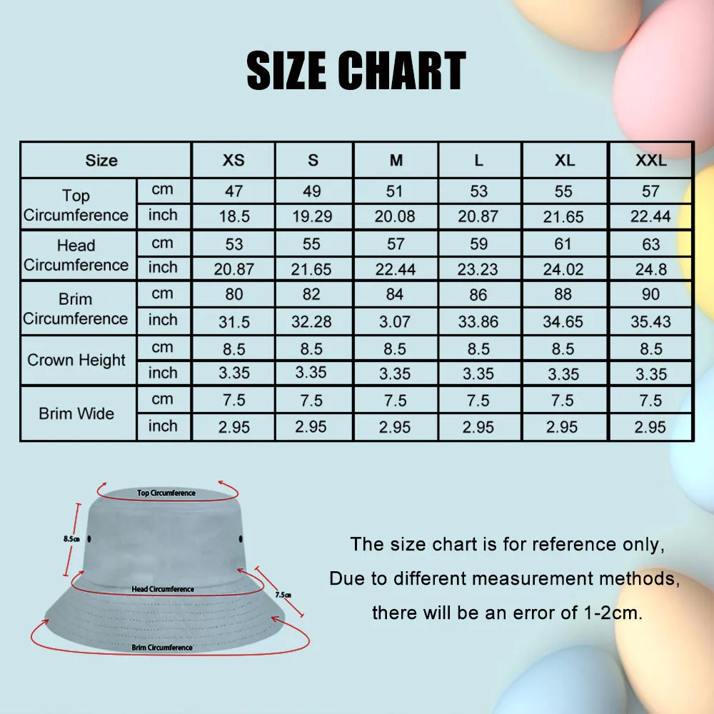 Custom Bucket Hat Unisex Face Bucket Hat Personalize Wide Brim Outdoor Summer Cap Hiking Beach Sports Hats Camouflage Bucket Hat Gift for Lover